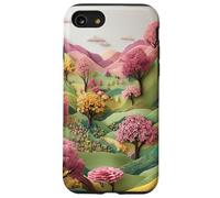 Un Elegante diseño de Flores Pastel, una Primavera Despierta Carcasa para iPhone SE (2020) / 7/8