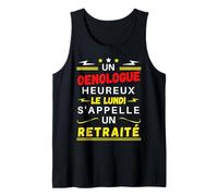 Un Enólogo Feliz el Lunes Se Llama Un Jubilado Gran Vino Camiseta sin Mangas