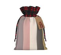 Un esquema de color cálido y rústico bolsas de regalo de Navidad - Incluye etiqueta de regalo - Ideal para regalos, fiestas y celebraciones bolsas de Navidad