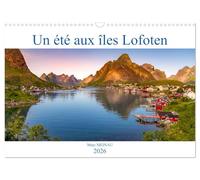 Un été aux Iles Lofoten (Calendrier mural 2026 DIN A3 vertical), CALVENDO calendrier mensuel: Un tour en 12 superbes paysages.