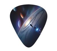 Un fascinante juego de 12 púas de guitarra del universo, que incluye 3 grosores de púas para guitarras acústicas, ukeleles y más.