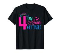 Un Four Gettable Rainbow B-Day 4º Cumpleaños 4 Años Camiseta