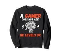 Un Gamer no envejece Sube de Nivel lujuria Gaming Sudadera