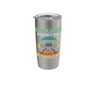 Un gamer no envejece sube de nivel lujuria Gaming Vaso térmico de acero inoxidable de doble pared