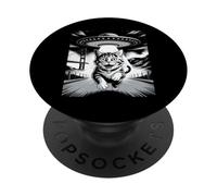 Un Gato de San Francisco, OVNI, Puente Golden Gate, Alien PopSockets PopGrip Adhesivo