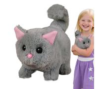 Un Gato Robot Real | Peluche Robot Gato Interactivo - Juguete Electrónico para Niños Que Mueve la Cola, Asiente y Camina