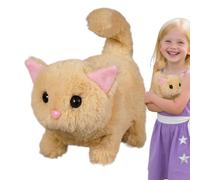 Un Gato Robot Real,Peluche Robot Gato Interactivo - Juguete Electrónico para Niños Que Mueve la Cola, Asiente y Camina