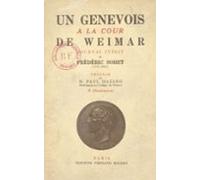Un Genevois À La Cour De Weimar (ebook)