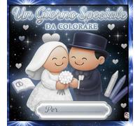 Un giorno Speciale da colorare. Targa segnaposto bambini Matrimonio di sera. Album segnaposti per piccoli invitati alle nozze: Party Favor per ... Nero blu argento per un Ricevimento luminoso