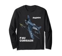 Un Gran avión de Combate F4U Corsair, Camiseta de aviación. Manga Larga