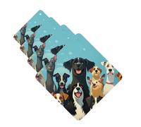 Un gran grupo de perros Ambientadores para coche, 4 piezas, divertidos ambientadores colgantes para coche, lindos y duraderos con aroma a espejo, adornos de decoración para hombres y mujeres