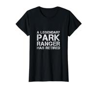 Un Guardabosques Legendario Se Ha Jubilado La Jubilación De Camiseta gráfica económica, Mujer, Negro, S