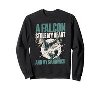 Un halcón robó mi corazón y mi cetrería sándwich Sudadera