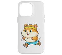 Un hámster con Diadema y Pantalones Cortos Que está Corriendo Carcasa para iPhone 14 Pro MAX