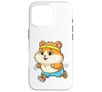 Un hámster con Diadema y Pantalones Cortos Que está Corriendo Carcasa para iPhone 16 Pro