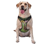 Un hermoso chaleco de tracción para mascotas con estampado grande de ciervo para que las mascotas lo usen al pasear al perro o escalar montañas