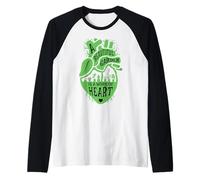 Un Hermoso jardín es una Obra de corazón anatómico Amante de Las Plantas Camiseta Manga Raglan