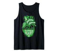 Un Hermoso jardín es una Obra de corazón anatómico Amante de Las Plantas Camiseta sin Mangas