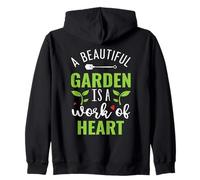 Un hermoso jardín es una obra de jardinería amante de las plantas de corazón Sudadera con Capucha