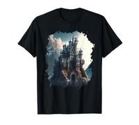 Un Hermoso Mundo de fantasía del Castillo de Cuento de Hadas Camiseta