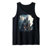 Un Hermoso Mundo de fantasía del Castillo de Cuento de Hadas Camiseta sin Mangas