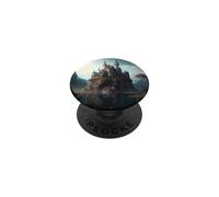 Un Hermoso Mundo de fantasía del Castillo de Cuento de Hadas PopSockets PopGrip Adhesivo