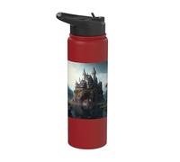 Un hermoso mundo de fantasía del castillo de cuento de hadas Stainless Steel Insulated Water Bottle