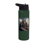 Un hermoso mundo de fantasía del castillo de cuento de hadas Stainless Steel Insulated Water Bottle