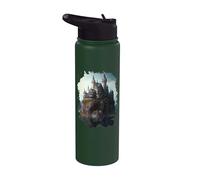 Un hermoso mundo de fantasía del castillo de cuento de hadas Stainless Steel Insulated Water Bottle