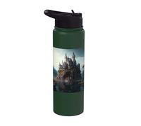 Un hermoso mundo de fantasía del castillo de cuento de hadas Stainless Steel Insulated Water Bottle