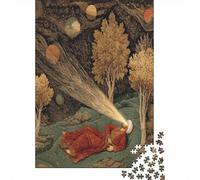 Un Hombre con una túnica roja ondeante, su Tercer Ojo irradia luz 38x26cm/1000pcs Puzzle Adecuado para Adultos Y Multitud Mayores De 14 Años