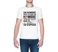 ¡Un Hombre Hace Lo Que Un Hombre Tiene Blanca Hombre Camiseta White Men's T-Shirt tee