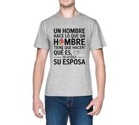 ¡Un Hombre Hace Lo Que Un Hombre Tiene Grey Men's T-Shirt tee