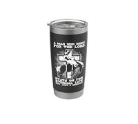 Un hombre que cabalga para el Rodeo Love Horses Bareback Riding Vaso térmico de acero inoxidable de doble pared