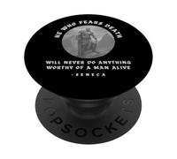 Un hombre vivo Séneca estoicismo PopSockets PopGrip Adhesivo