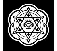 un icono de estilo glifo del signo de yoga Pegatinas de pared de vinilo 67.2x70.1cm Personalización personalizada Blanco