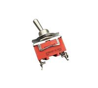 Un interruptor de terminal SPST pesado naranja E-ten for automóvil, motocicleta, barco, modelo, interruptor de palanca de encendido-apagado-encendido-apagado y tapa impermeable.(E-TEN1321)