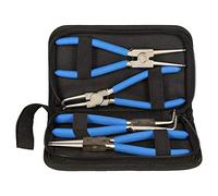 Un juego de 4 alicates de resorte de bloqueo que incluye 2 alicates rectos y 2 alicates, pinzas de resorte interiores y exteriores para vehículos comerciales