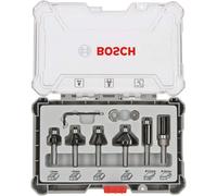 Bosch Professional Set de Brocas Fresadoras para Recortes y Bordes de 6 Piezas (para madera, vástago de Ø 6 mm, Accesorios Fresadoras)