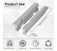 Un juego de mordazas de tornillo de de aleación de aluminio con imanes, que miden 6/4 pulgadas, diseñado para proteger y mejorar las de carpintería y fontanería con un tornillo de