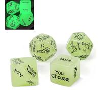 Un Juego de plástico para una Fiesta romántica de Dados Plsticos Hexaedricos Dices Juego de Regalo de Chica Kit Set de Juguetes 6X6J2F3