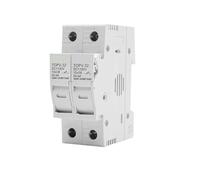 Un Juego De Portafusibles CC, 10x38mm, Alto Voltaje, Solar PV, 1100V, Base De TOPV-30, Protector De Protección Del Sistema Fotovoltaico, GpV(25A,2P With LED)