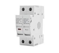 Un Juego De Portafusibles De CC 1P 2P, 10x38mm, Protector De Protección De Sistema Fotovoltaico Con Base De TOPV-30, PV Solar De Alto Voltaje, 1100V, GpV(25A,2P With LED)