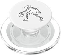 Un Jugador de béisbol Callejero no Muerto regateando un Esqueleto Espeluznante PopSockets PopGrip para MagSafe