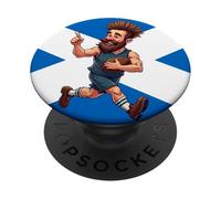Un Jugador de Rugby escocés Radiante PopSockets PopGrip Adhesivo