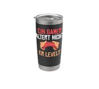 Un jugador no envejece, se levanta Vaso térmico de acero inoxidable de doble pared