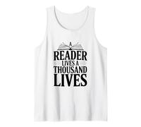 Un Lector Vive mil Vidas Cita literaria Camiseta sin Mangas