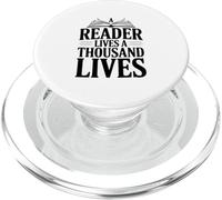 Un Lector Vive mil Vidas Cita literaria PopSockets PopGrip para MagSafe