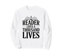 Un Lector Vive mil Vidas Cita literaria Sudadera