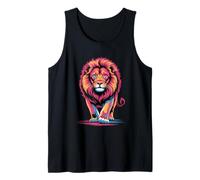 Un león Divertido Caminando hacia adelante, Mujeres y Hombres africanos Camiseta sin Mangas